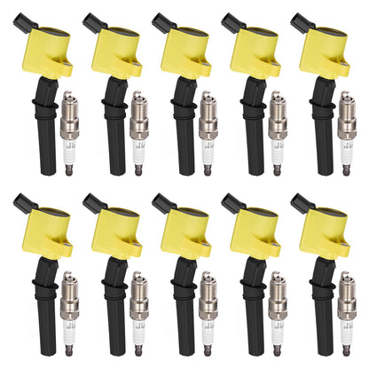 BDFHYK Ignition Coil Pack UF648 and Iridium Spark Plug 97390 Compatible with Jeep Grand Cherokee 2011-2015 Jeep Wrangler Dodge Charger Grand Caravan 2016 Chrysler 200 300 Jeep Coil Pack 3.6L Set of 6