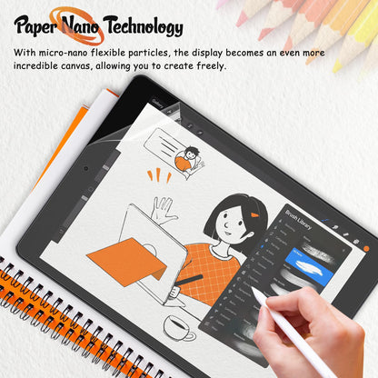 KCT 2 Pack Paperfeel Screen Protector Compatible with iPad A16 11th Generation 2025 11 inch/iPad 10th 2022 10.9 inch & iPad Air 11 inch M4/M3/M2 (2026/2025/2024), Write as Real Paper, Anti Glare