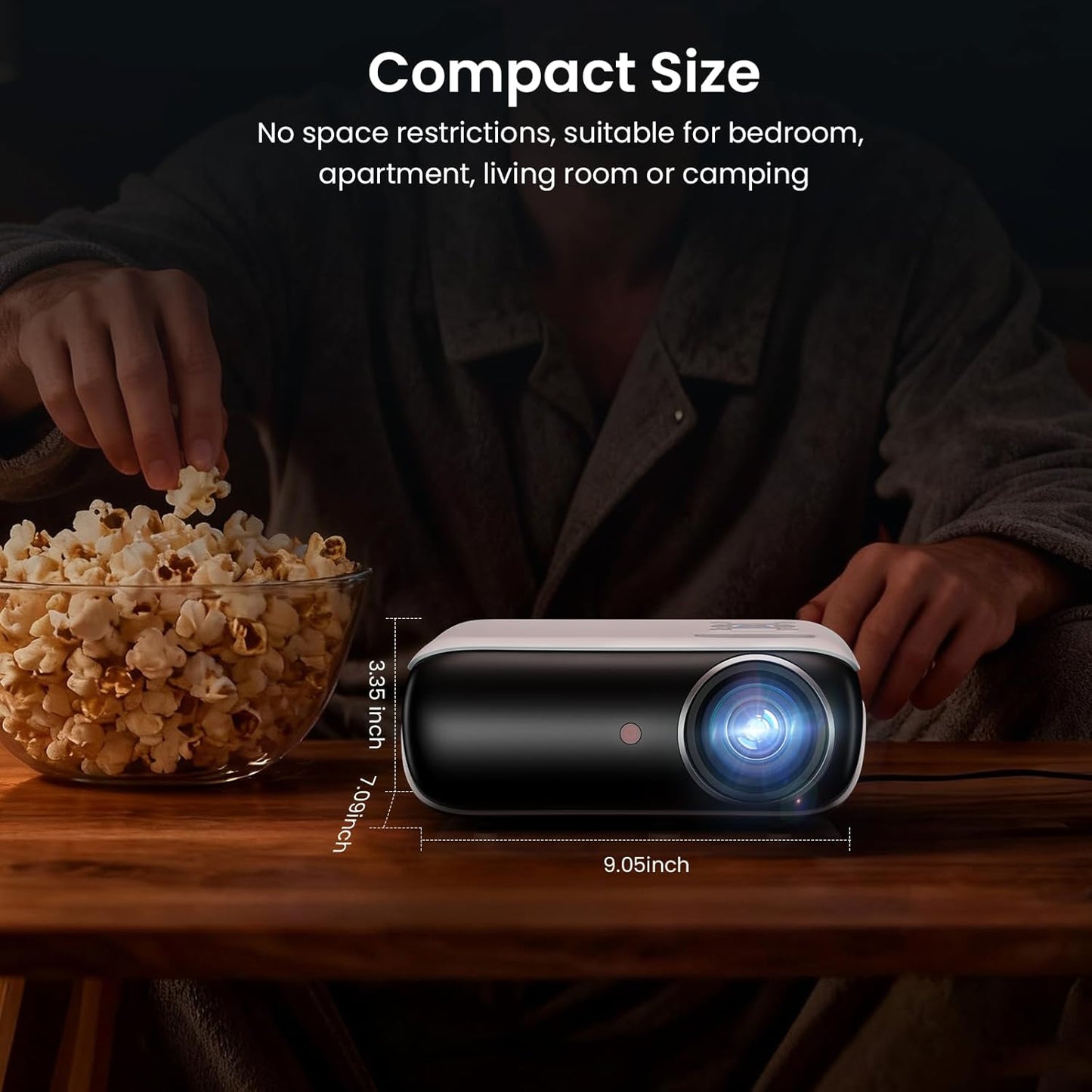 HAPPRUN Native 1080P Projector: A Compact Cinema Solution