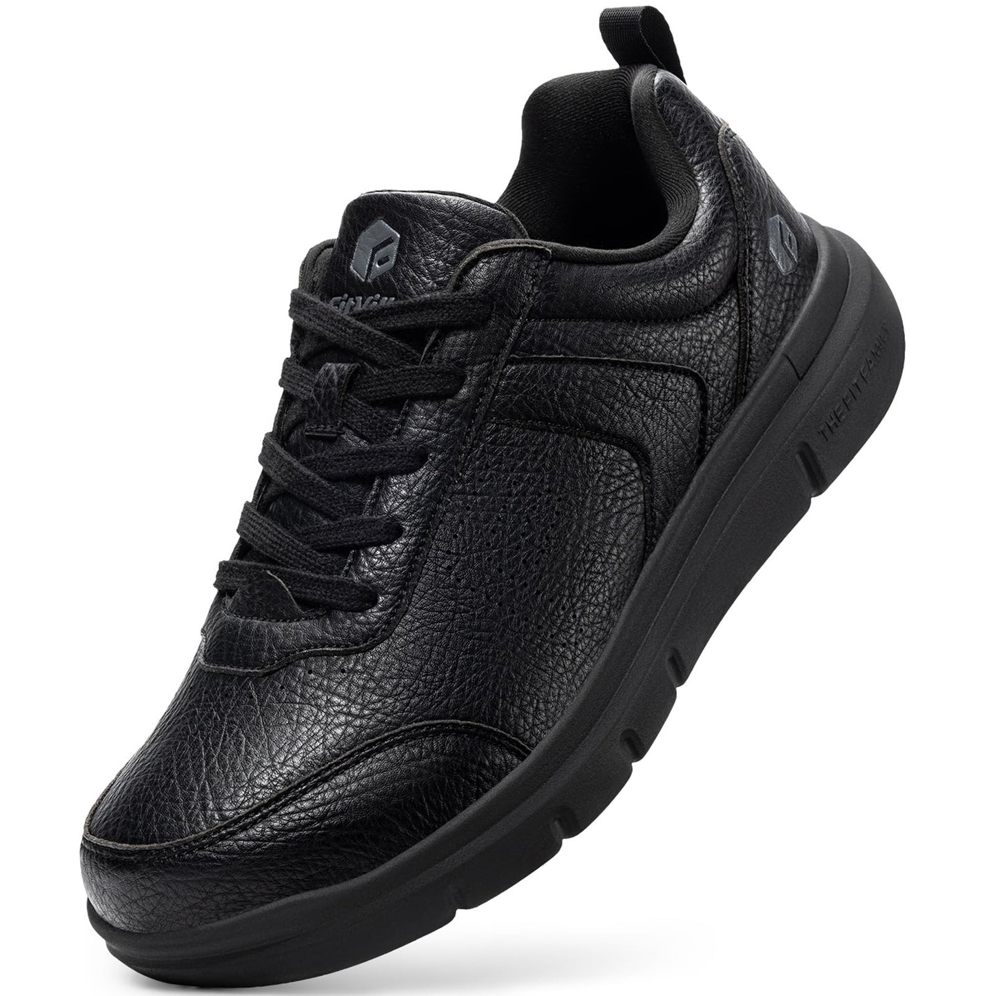FitVille Extra Wide Men Walking Shoes Wide Dress Sneakers Oxfords Casual Comfortable Shoes for Men Lightweight Plantar Fasciitis Bunions
