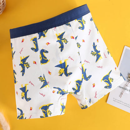 JackLoveBriefs Jungen Baumwoll-Boxershorts Dinosaurier Eisbär Kleinkind Kinder Unterwäsche 12er-Pack, 3-5 Jahre, Blau, Größe: M
