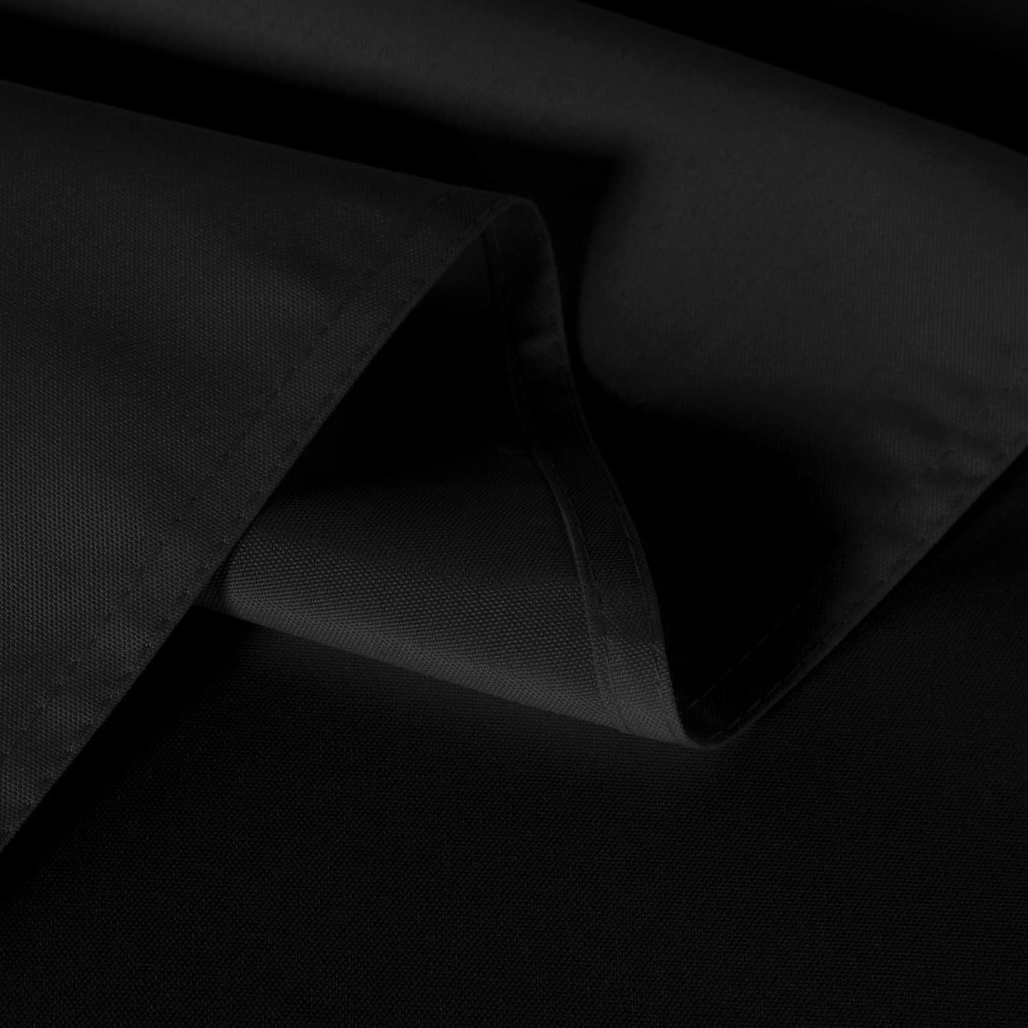 sancua 2 Pack Black Tablecloth 60 x 102 Inch - Perfect for Dining, Parties, and Camping