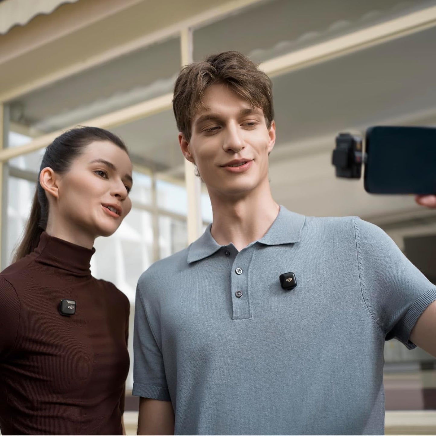 DJI Mic Mini (2 TX + 1 Mobile RX), Funkmikrofon für iPhone/Android, Plug & Play, kompakt & leicht, Modellübergreifende Kopplung, Premium-Audio, stabile Übertragung, Geräuschunterdrückung