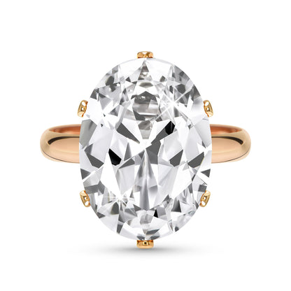 Linawe Cubic Zirconia Imitation Diamond Moissanite Rings for Women, 14K Gold/Rose Gold/Silver Adjustable Chunky Ring, Costume Rhinestone Jewelry for Wedding Engagement