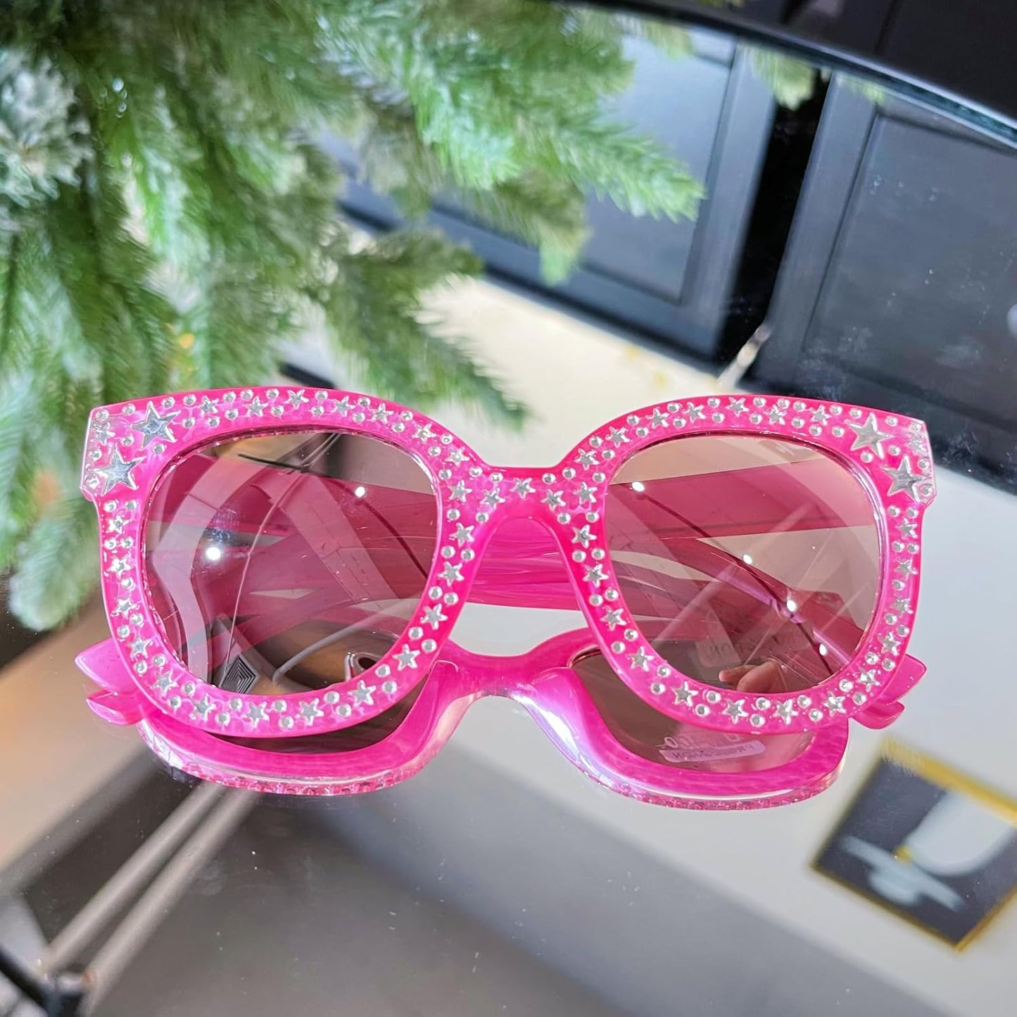 PinkSheep Sonnenbrille für Mädchen, polarisierte Sonnenbrille für Babys und Kinder mit Etui, Einhorn, Oval, Katzen, Herzbrillen, UV400-Schutz