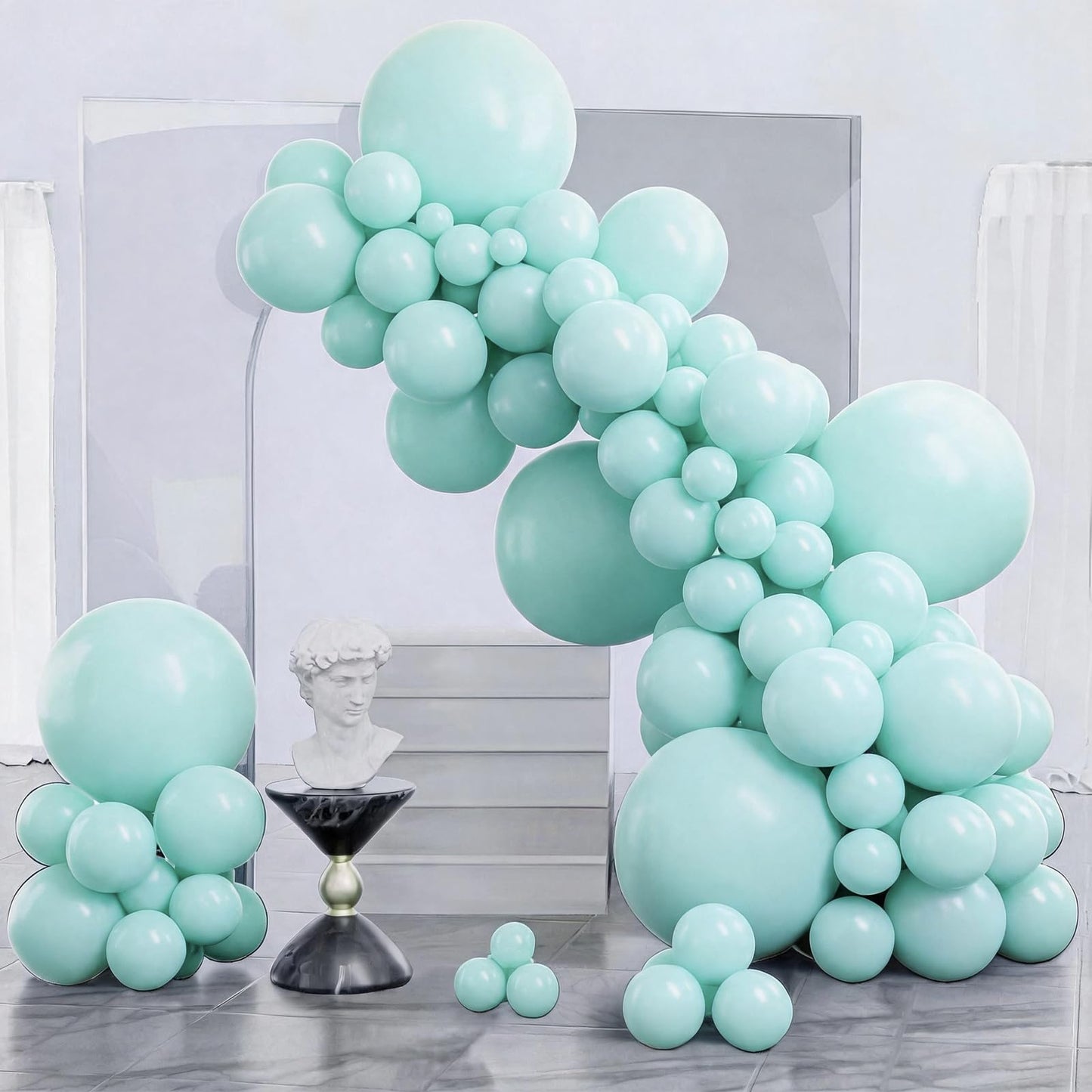PartyWoo White Balloons 140 pcs Different Sizes of 18 12 10 5 Inch White Balloons Arch Kit Garland for Wedding Baby Shower Birthday Bridal Shower Graduation Engagement Party Decorations White-Y13
