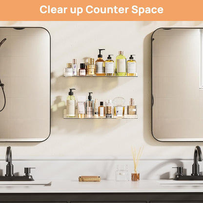 upsimples Acrylic Shelves for Bathroom Storage