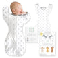 SwaddleDesigns Swaddle Sack with Arms Up Half-Length Sleeves and Mitten Cuffs,