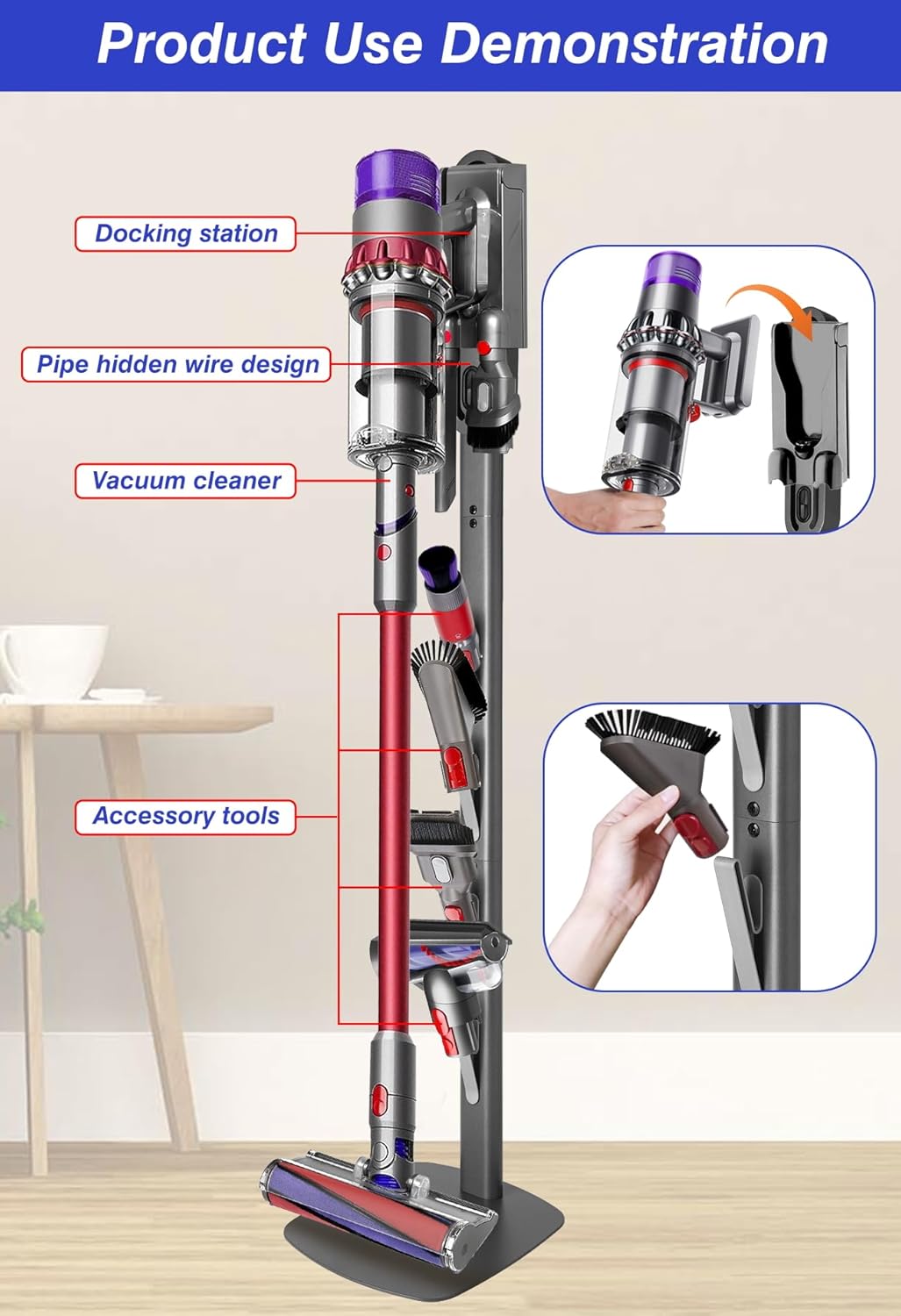 Keep Your Dyson Vacuum Organized with the Haturi Vacuum Stand