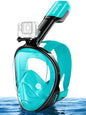 Greatever Full Face Snorkel Mask, Snorkeling Gear for Adults with Latest Dry Top Breathing System and Detachable Camera Mount, Foldable Snorkel Mask Adult, Snorkels Anti-Fog & Anti-Leak