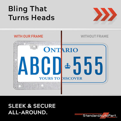 Premium Nummernschildrahmen aus schwarzem Silikon – 1 Stück, rostfrei, klapperfrei, wetterfest, universeller Nummernschildhalter für vorne/hinten, straßenzugelassen, keine Einschränkung