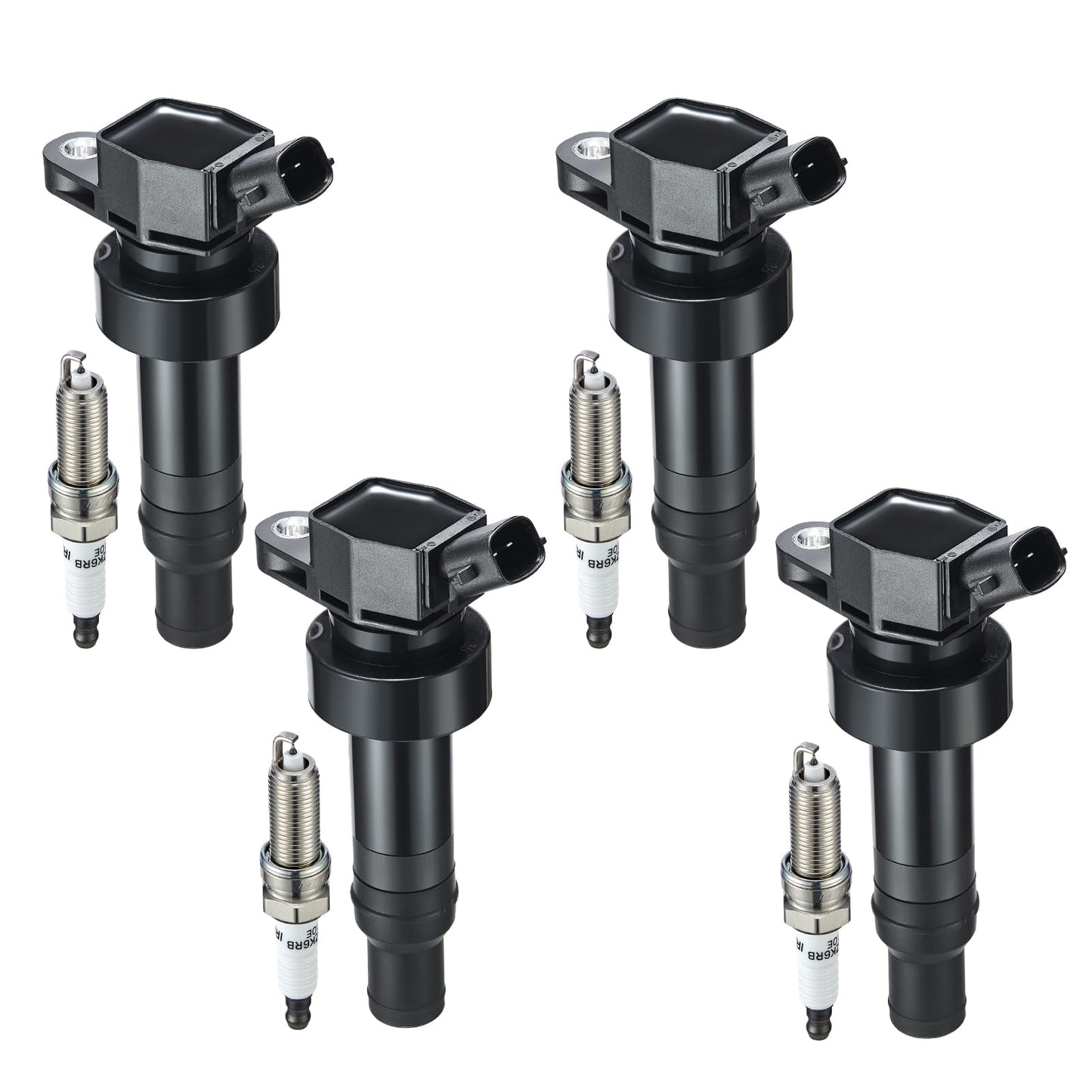 BDFHYK Ignition Coil Pack UF648 and Iridium Spark Plug 97390 Compatible with Jeep Grand Cherokee 2011-2015 Jeep Wrangler Dodge Charger Grand Caravan 2016 Chrysler 200 300 Jeep Coil Pack 3.6L Set of 6