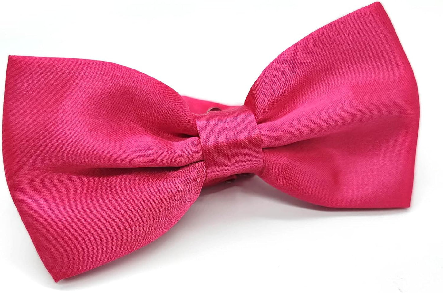 Verstellbare Herren-Fliege, einfarbig, doppelt gefaltet, vorgebunden für Dinner, Hochzeiten, Partys, Business, Bälle