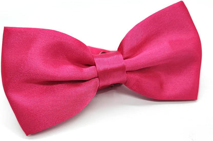 Verstellbare Herren-Fliege, einfarbig, doppelt gefaltet, vorgebunden für Dinner, Hochzeiten, Partys, Business, Bälle
