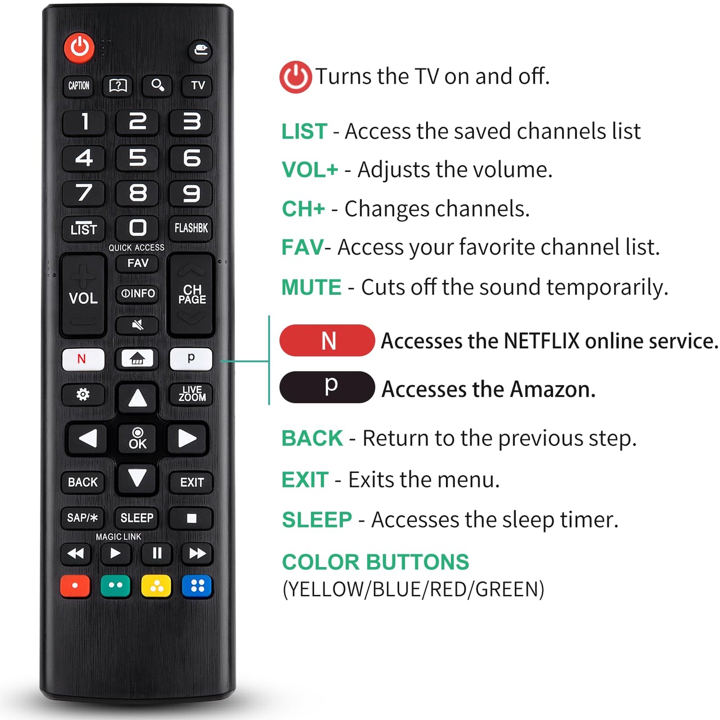 Magic Remote for LG-Smart-TV-Remote-Control-Replacement with Pointer and Voice Function,Compatible with LG 2021/2022/2023/2024 UHD OLED QNED NanoCell 4K 8K Smart TV