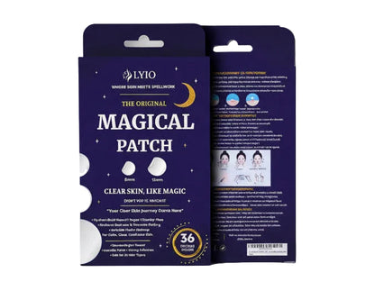 LYIO MAGICAL PATCH – 36 ultradünne Pickel-Pflaster | Atmungsaktive Hydrokolloid-Pflaster, sanft zu allen Hauttypen für ein klareres Hautbild, unter Make-up unsichtbar