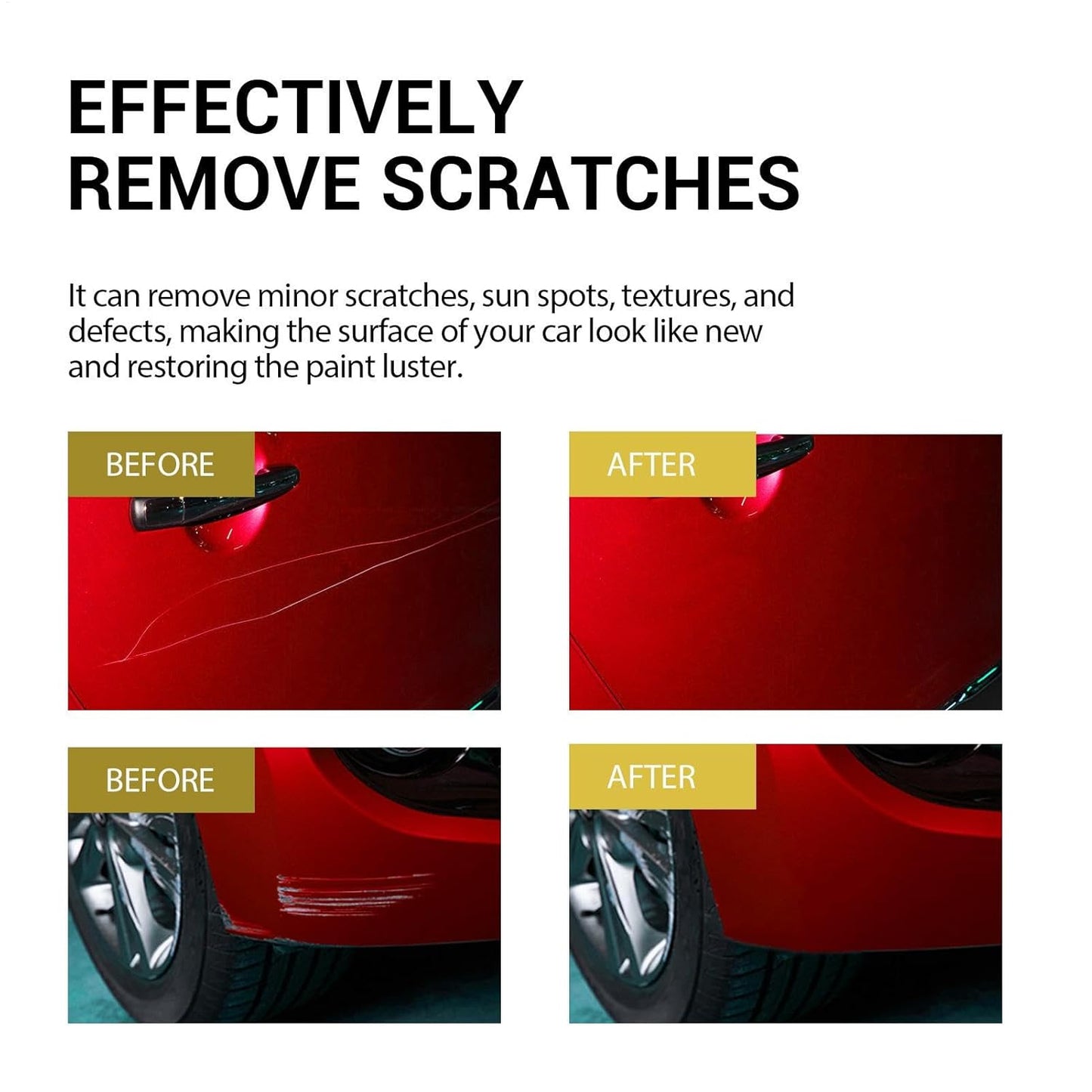 Lackkratzer-Entferner für Fahrzeuge | Polierpaste, Wirbelkratzer-Entferner, Lackpolitur-Wachsglanz-Restaurations-Set für Automobile