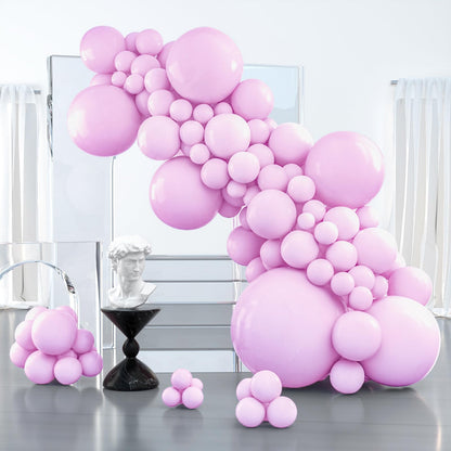 PartyWoo Light Pink Balloons 100 pcs Different Sizes of 36 18 12 10 5 Inch Pastel Baby Pale Pink Balloon Arch Kit Garland for Baby Shower Valentine's Day Princess Birthday Party Decorations Pink-Y48
