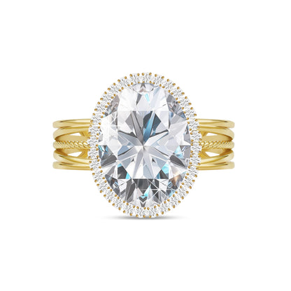 Linawe Birthstone Chunky Adjustable Rings for Women, Gold/Silver/Rose Gold Statement Rings, Imitation Diamond Fake Gemstone Crystal Cocktail Ring, Cubic Zirconia Costume Jewelry