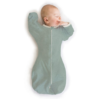 SwaddleDesigns Swaddle Sack with Arms Up Half-Length Sleeves and Mitten Cuffs,