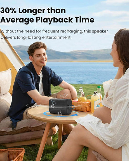Portable Bluetooth Speaker with Lights, Powerful Crystal Clear Sound, IPX5 Waterproof, All Day Playtime, AUX&TF-Card Input, Bluetooth 5.3, TWS Paring, Small Wireless Speaker for Outdoor, Gift Ideas