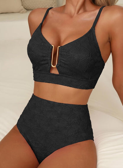 Summer Swimwear Essentials: Herseas Women's Seashell Textured Swimsuits