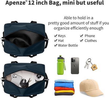 Kleine Sporttasche 18 Zoll Handgepäck Reisetasche für Wochenendtrips Sport-Schwarz
