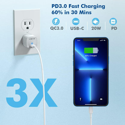 [Apple MFi Certified]10FT Fast iPhone Charger,Extra Long Apple Charger Fast Charging 2Pack USB C Charger Block Plug + 10Foot Lightning Cable Cord for iPhone 14/Pro/Pro Max/Plus/13/12/11/XS/XR/X/SE2022