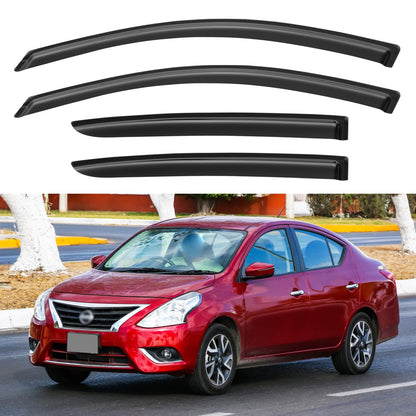 Window Visors Rain Guards for 2015-2026 Ford F150 SuperCrew & 2017-2026 F-150 Raptor F250 F350 F450 F550 Super Duty Crew Cab, Out-Channel Window Vent Deflectors Visors Shades Protectors