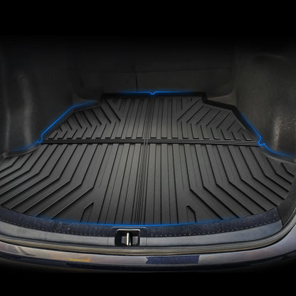 OEDRO Floor Mats Fit for Toyota Camry 2011-2007, Custom Fit Front & 2nd Row Floor Liner Set, TPE All Weather Protection Camry Car Mats, Black