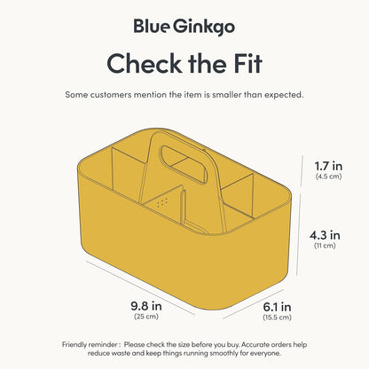 BLUE GINKGO Stackable Organizer Caddy: A Game-Changer for Clutter-Free Spaces
