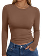 Trendy Queen Womens Long Sleeve T Shirts Fall Fashion Basic Y2K Tops 2026