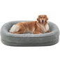 JOEJOY Orthopedic Dog Beds Large Sized Dog, XL Egg-Crate Memory Foam Pet Couch Bed with Bolster Sides, Waterproof Lining, Removable Washable Cover & Non-Slip Bottom, Brown