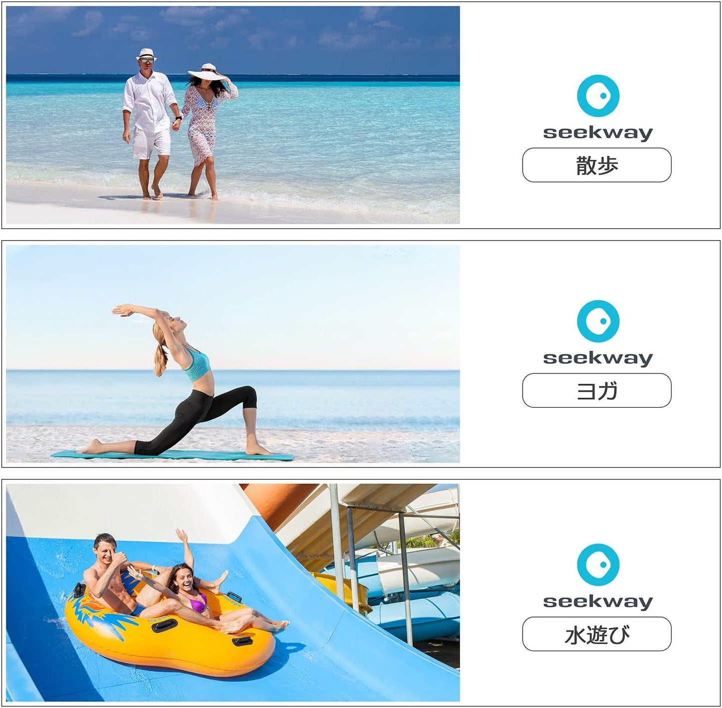 SEEKWAY Wasserschuhe Damen Herren Schnelltrocknend Badeschuhe Aquaschuhe Barfuß Rutschfest Schwimmen Pool Outdoor Surfen Fluss See Yoga