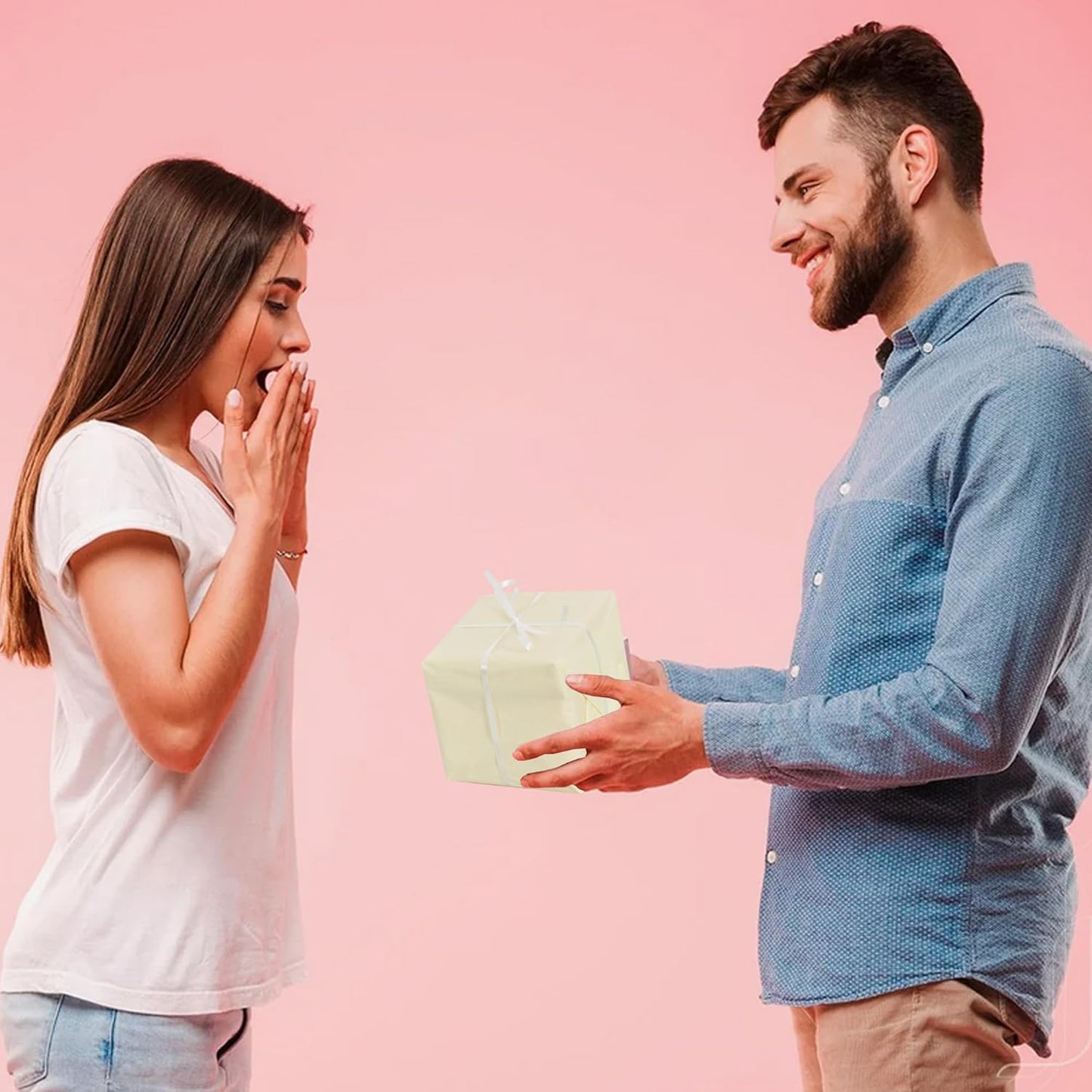 100 Blatt Seidenpapier Salbeigrün 35x50cm Geschenkpapier Seidenpapier Großpackung für DIY-Projekte Geschenktüten Geschenkverpackungen Hochzeiten Valentinstag Ostern Weihnachten und Geburtstagsfeiern Basteln