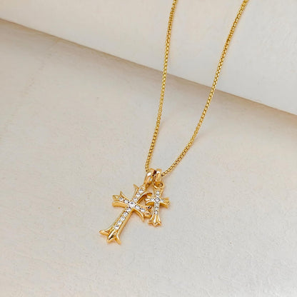 Elevate Your Style with the Partm Double Cross Necklace
