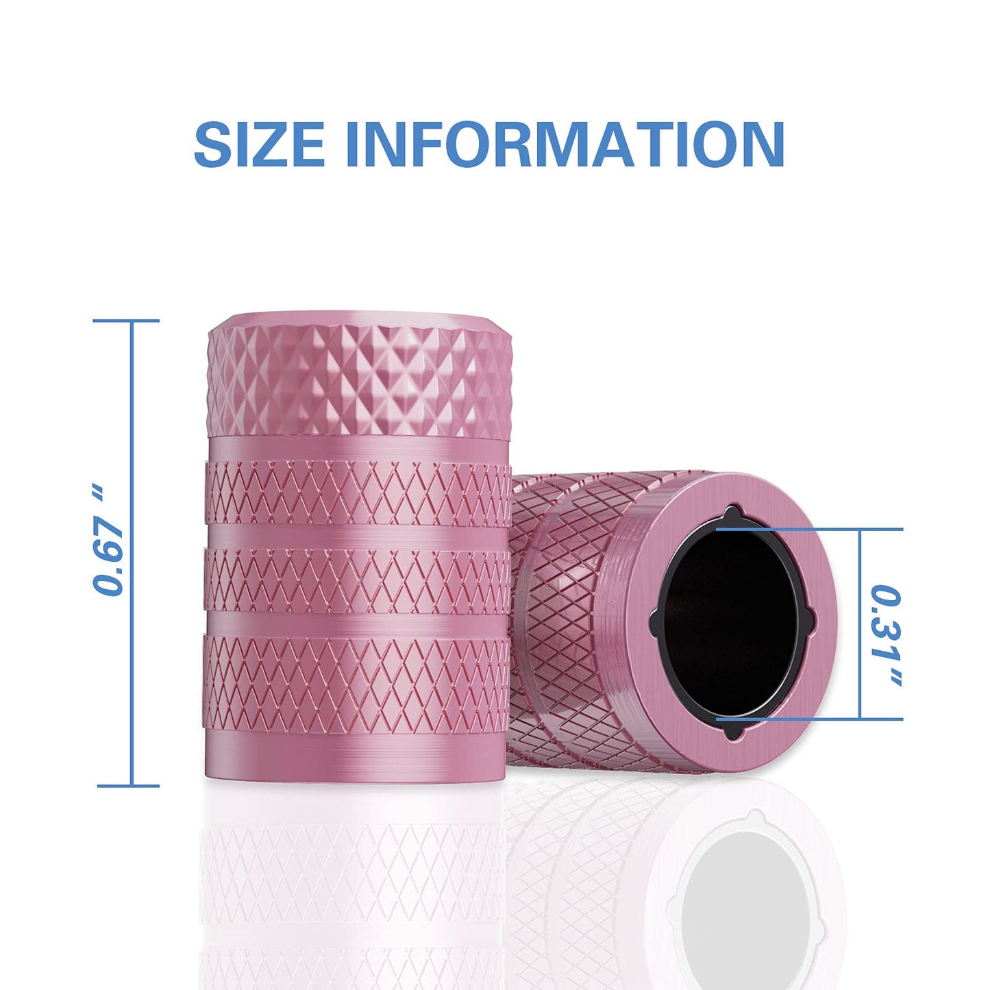 CKAuto Tire Valve Stem Cap, Black, 4 pcs/Pack, Anodized Aluminum Valve Stem Cap Set, Corrosion Resistant, Ideal for Cars, Trucks, and Bicycles