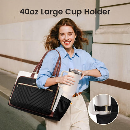 LOVEVOOK 17 Inch Laptop Tote Bag: The Ultimate Companion for Women on-the-Go