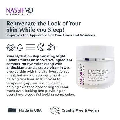 NASSIF MD Pure Hydration Rejuvenating Night Cream and Soft Focus Hydrating Day Cream Bundle