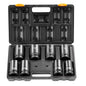 VEVOR 91-Piece 1/2" Drive Impact Socket Set, SAE (5/16" to 1-1/4") & Metric (8 to 32 mm), CR-V, Deep & Shallow, 6 Point, Ratchet Handle, Universal Joint, Adapters, Extension Bars (3, 5, 10 in)