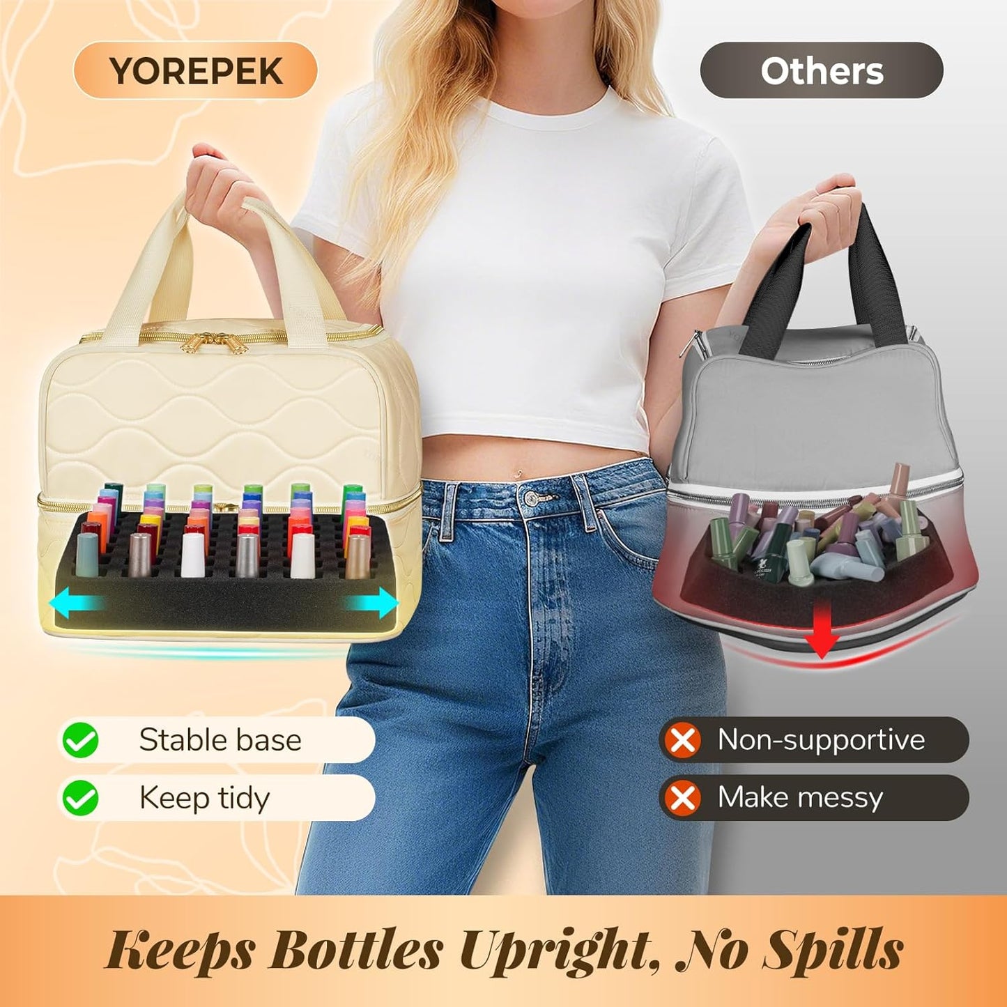 YOREPEK Nail Polish Organizer Case: A Game-Changer for Nail Enthusiasts