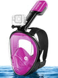 Greatever Full Face Snorkel Mask, Snorkeling Gear for Adults with Latest Dry Top Breathing System and Detachable Camera Mount, Foldable Snorkel Mask Adult, Snorkels Anti-Fog & Anti-Leak