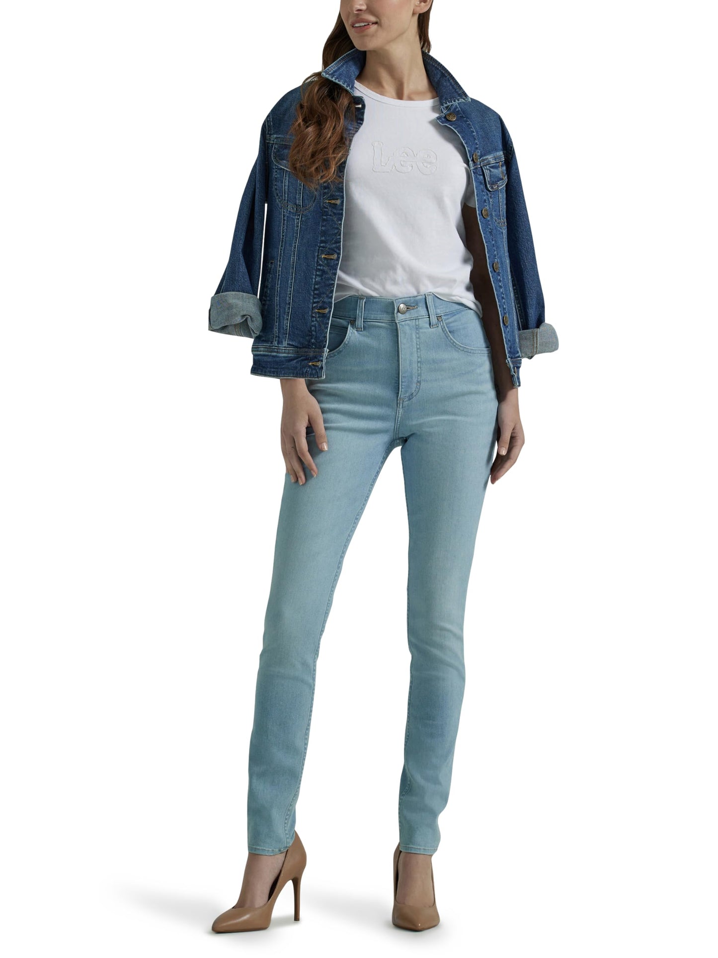 Lee Damen Ultra Lux Comfort mit Flex Motion Skinny Leg Jeans mit Ever Fit, Schwarz, 10