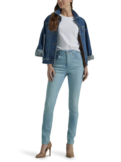 Lee Damen Ultra Lux Comfort mit Flex Motion Skinny Leg Jeans mit Ever Fit, Schwarz, 10