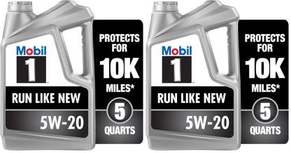 Mobil 1 Advanced Fuel Economy Full Synthetic Motor Oil 0W-20, 5 Quart