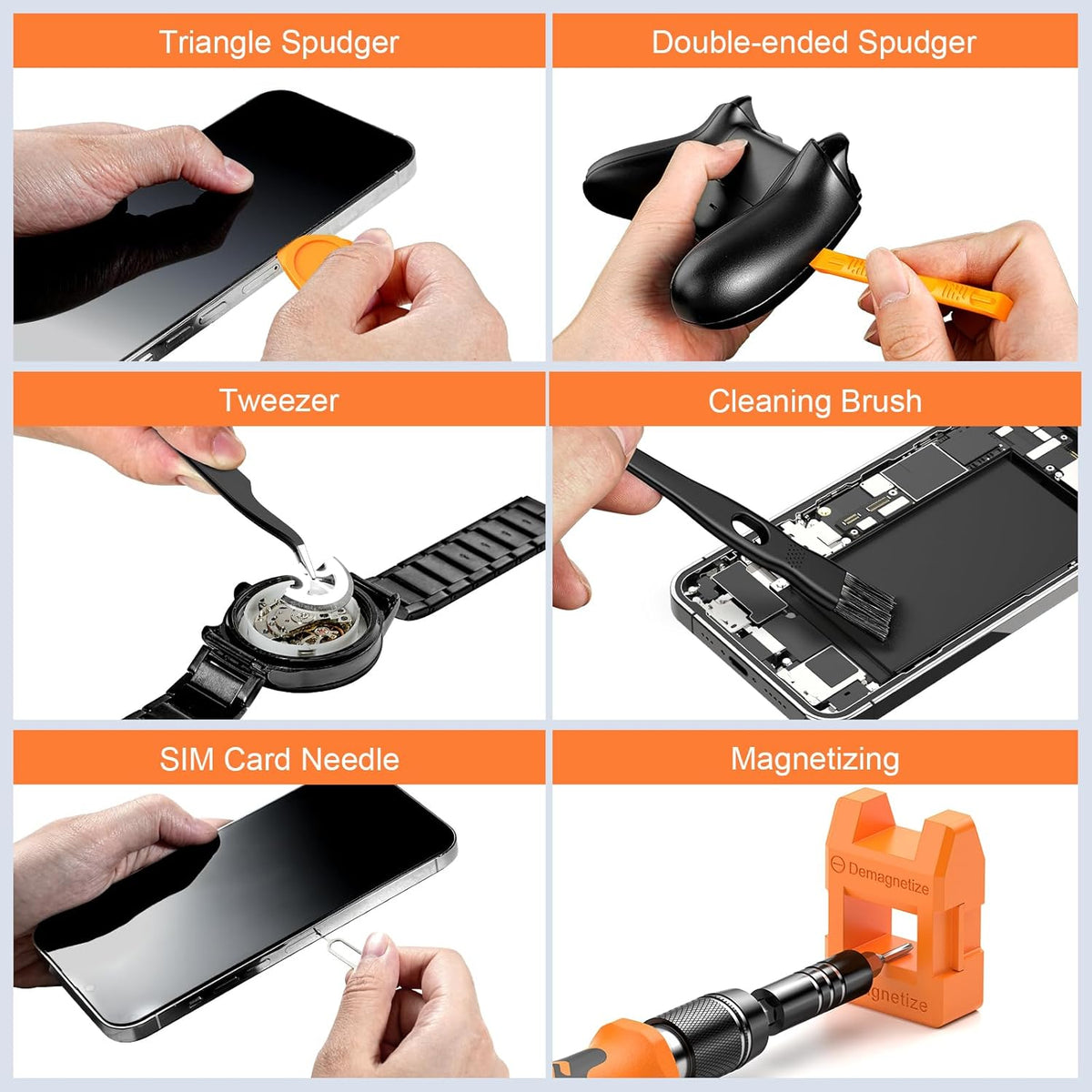JOREST 40Pcs Small Precision Screwdriver Set, Mini Tool Kit with Torx T5 T6 T8 T9, Triwing Y00, Star Pentalobe, Repair for Ring Doorbell, Laptop, PC, Switch, PS5, Xbox, MacBook, iPhone, Watch, Glasses