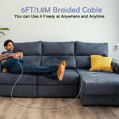 [Apple MFi Certified]10FT Fast iPhone Charger,Extra Long Apple Charger Fast Charging 2Pack USB C Charger Block Plug + 10Foot Lightning Cable Cord for iPhone 14/Pro/Pro Max/Plus/13/12/11/XS/XR/X/SE2022