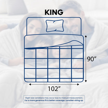 Utopia Bedding Steppbetten Queen-Größe, Ganzjahres-Bettdeckeneinlage, Daunenalternative Box-gesteppte Bettdecke mit Ecklaschen, Maschinenwaschbar (Weiß)