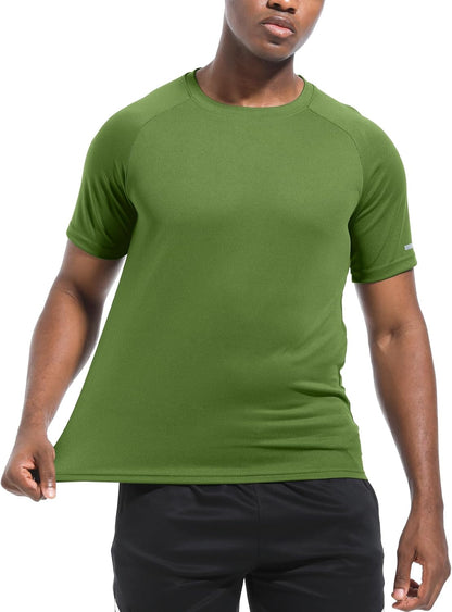 Boyzn 1er, 3er, 5er oder 7er Pack Herren-Trainings-Laufshirts, Dry Fit feuchtigkeitsableitendes T-Shirt, Gym Sport Kurzarm-T-Shirts