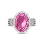 Linawe Birthstone Chunky Adjustable Rings for Women, Gold/Silver/Rose Gold Statement Rings, Imitation Diamond Fake Gemstone Crystal Cocktail Ring, Cubic Zirconia Costume Jewelry